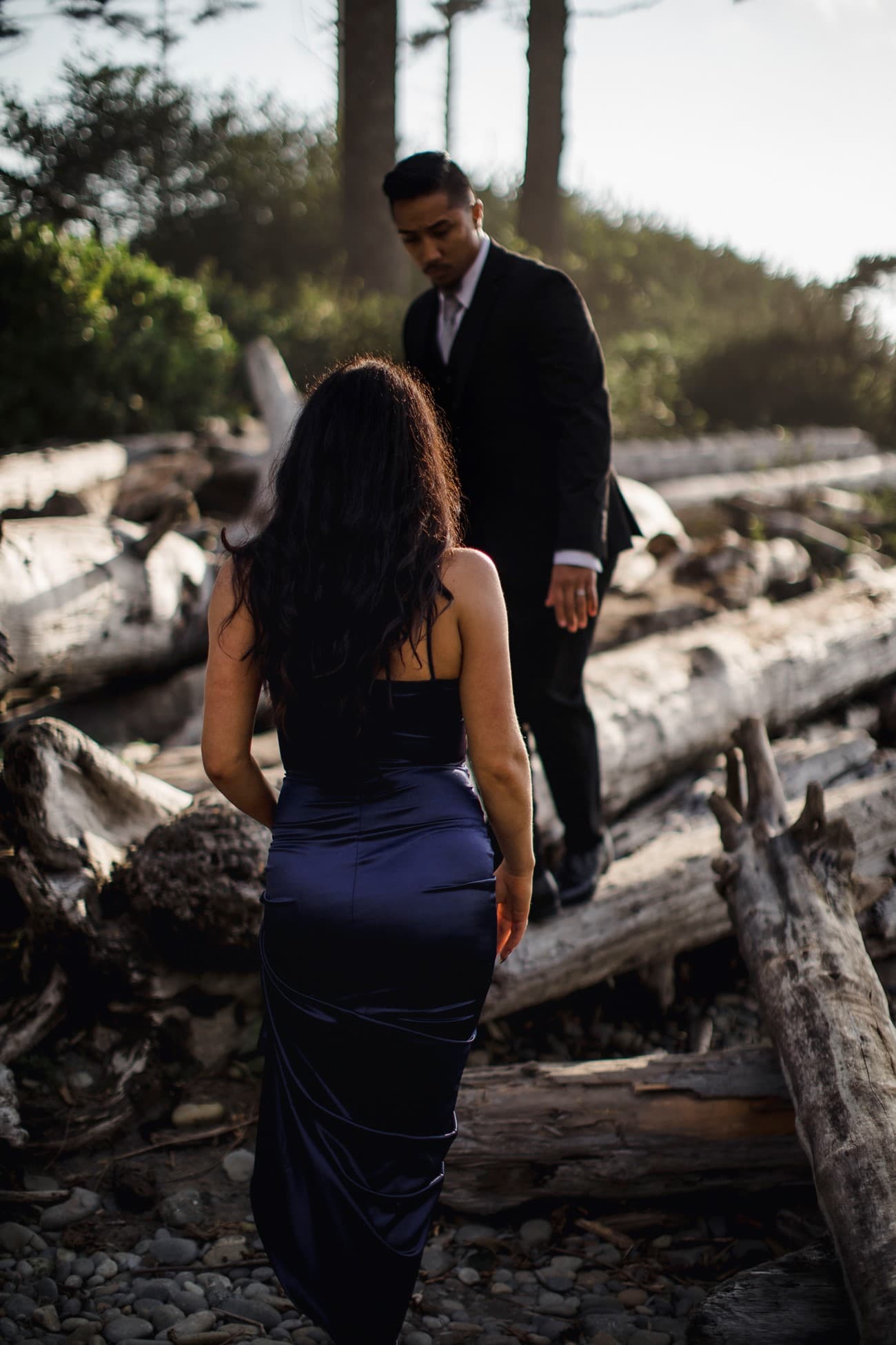 Black 2024 elopement dress