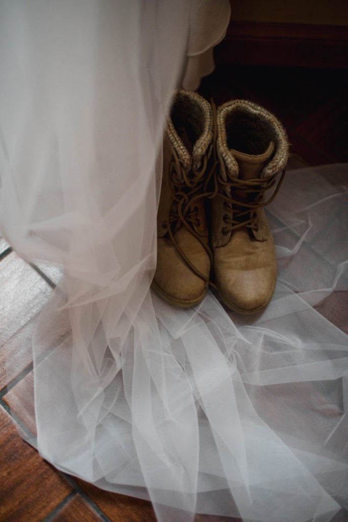 Wedding details photographed by an elopement photographer.