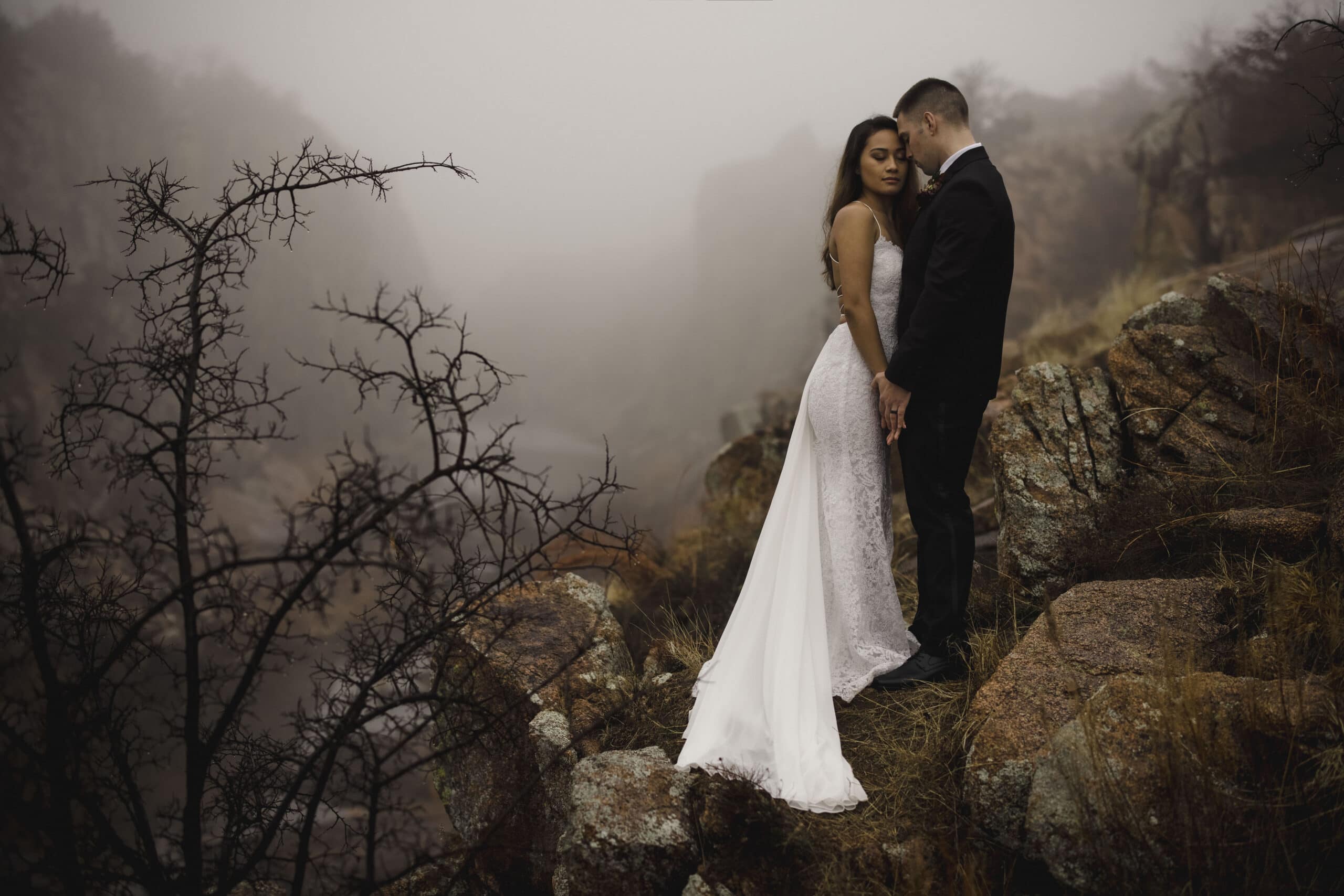 couple after elopement in oklahoma in a canyon for article 9 reasons to elope
