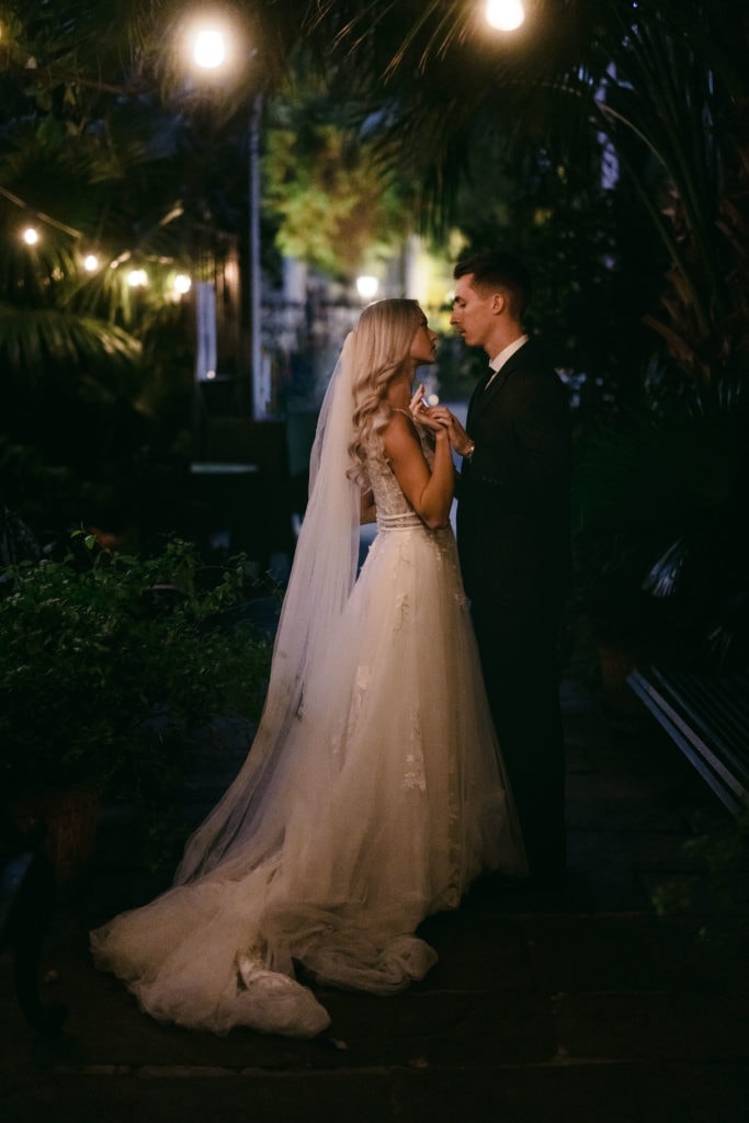 A couple posing for their anniversary photoshoot ideas in California.