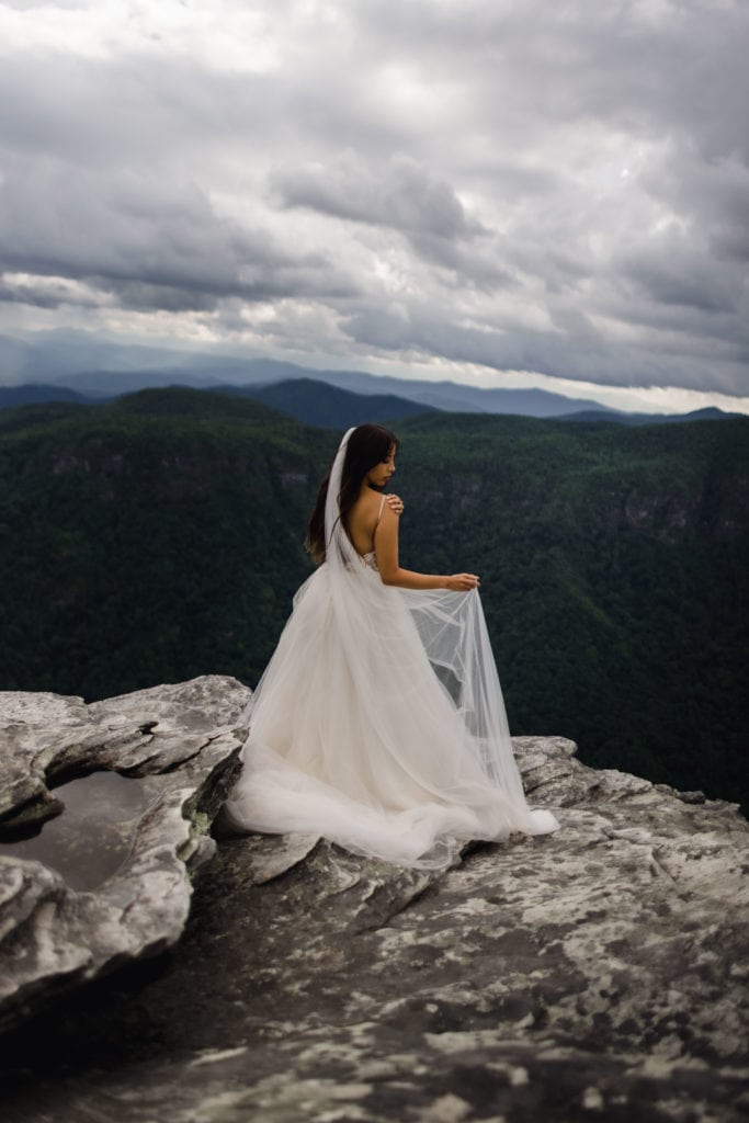 Gabby decided her and Demetri should have an Asheville elopement photographer on their wedding day.