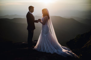 Jeremy and Chelsea decided to have an Asheville elopement after becoming pregnant with their first child.