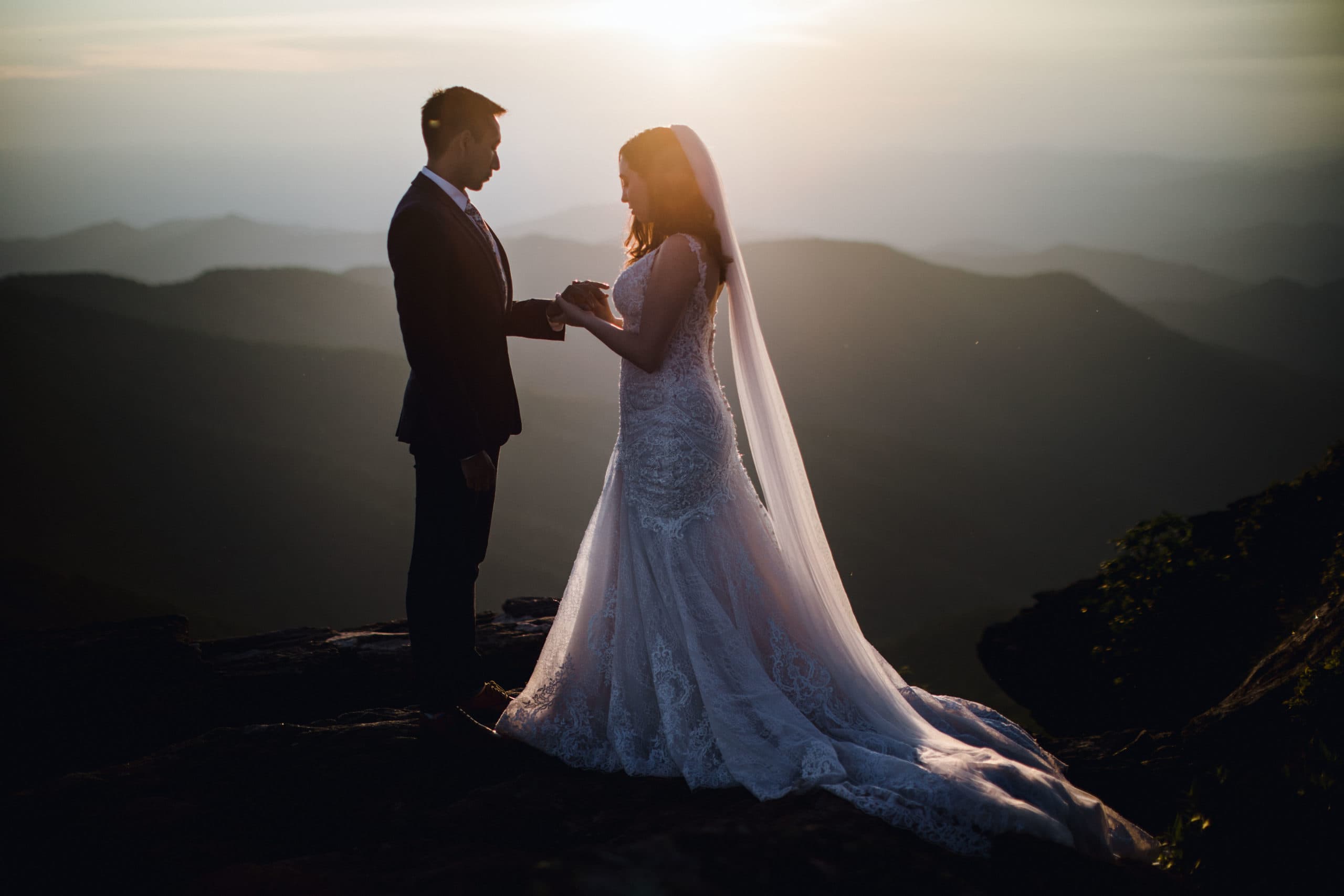 Jeremy and Chelsea decided to have an Asheville elopement after becoming pregnant with their first child.