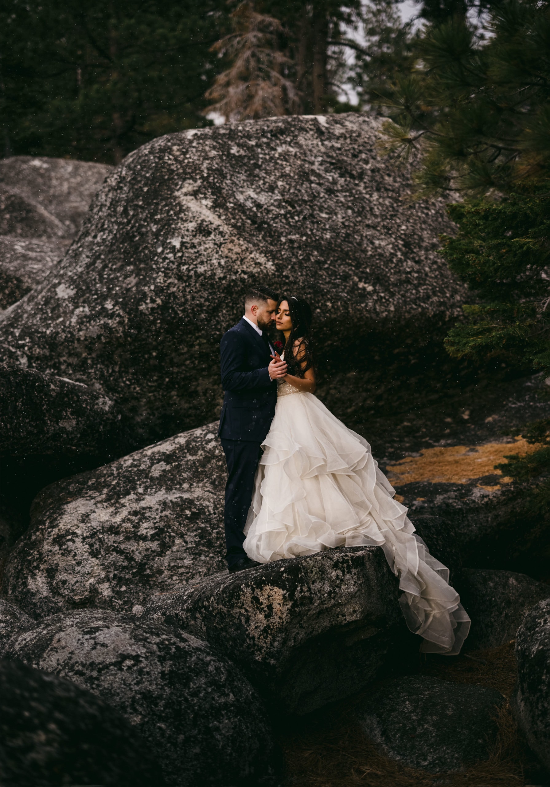 A bride that booked a california elopement package.