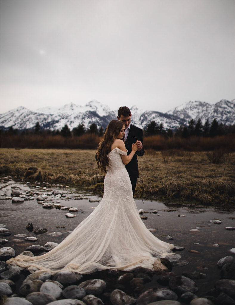 A Wyoming elopement in Grand Tetons National Park.